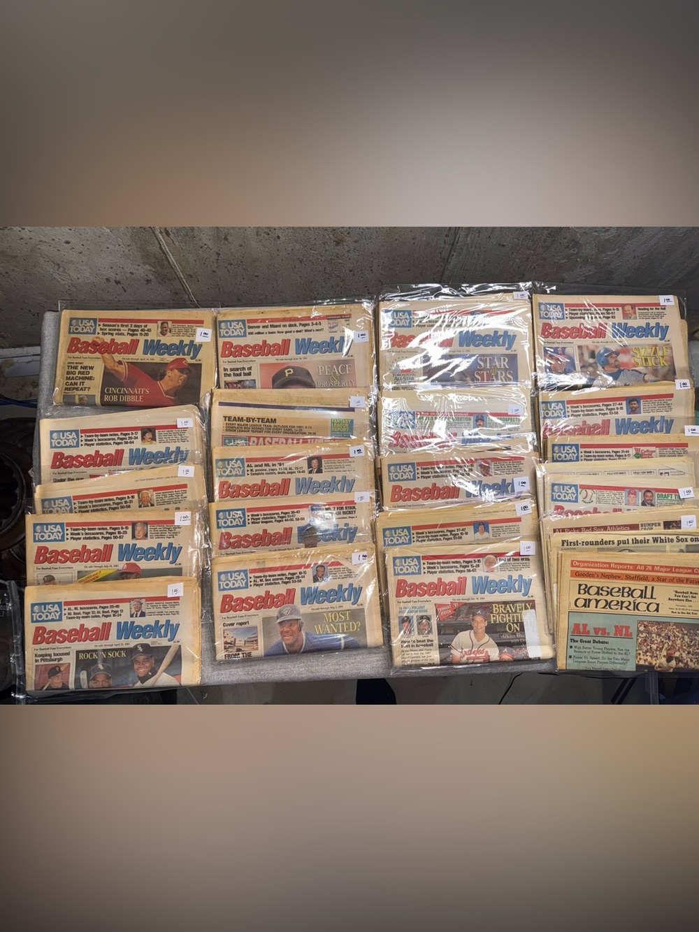 Vintage USA Today Baseball Weekly Newspaper Collection Lot MLB Baseball